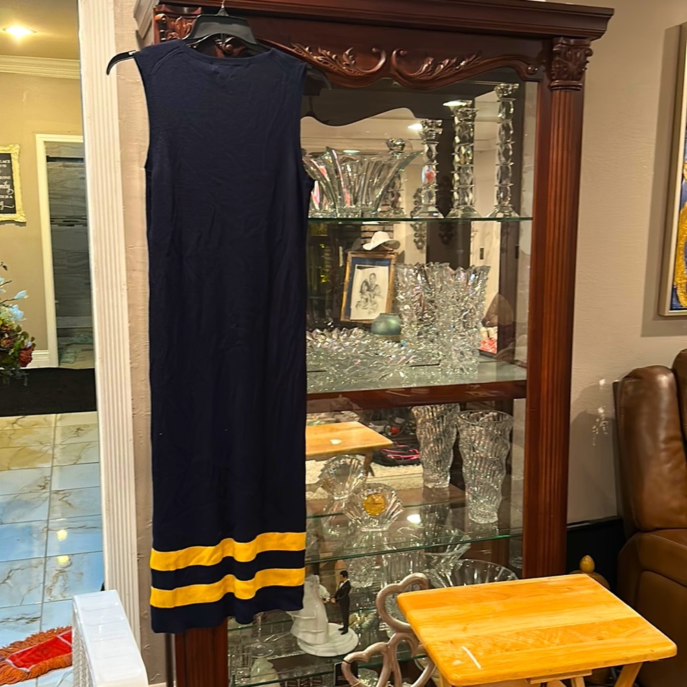 Dress blue sleevesless